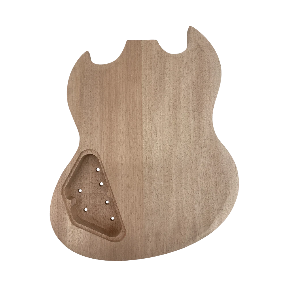 Yinfente Electric Guitar Kit Guitar Mahogany Body Guitar Neck 22 Fret Nice Inlays Set in Heel for Guitar Part  