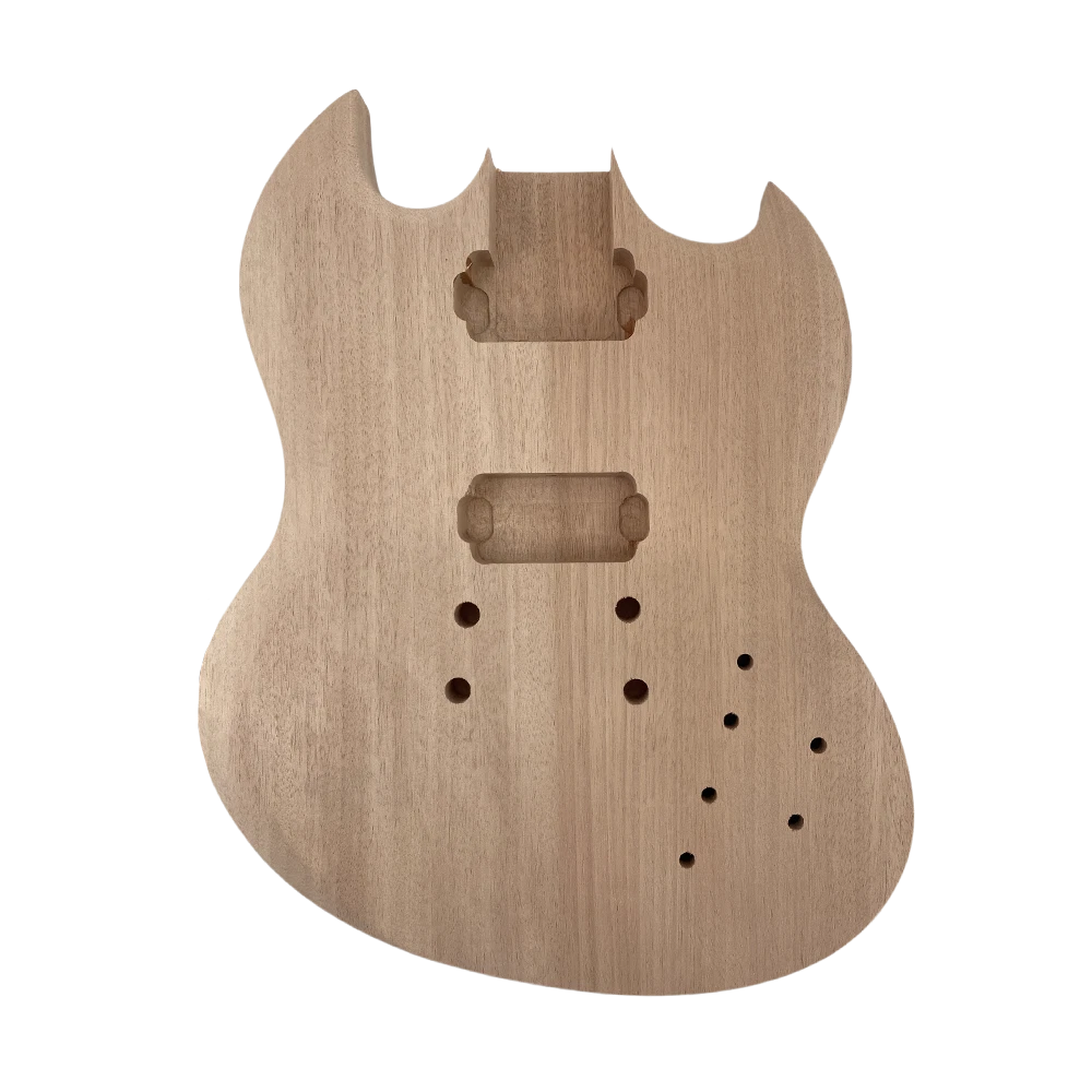 Yinfente Electric Guitar Kit Guitar Mahogany Body Guitar Neck 22 Fret Nice Inlays Set in Heel for Guitar Part  