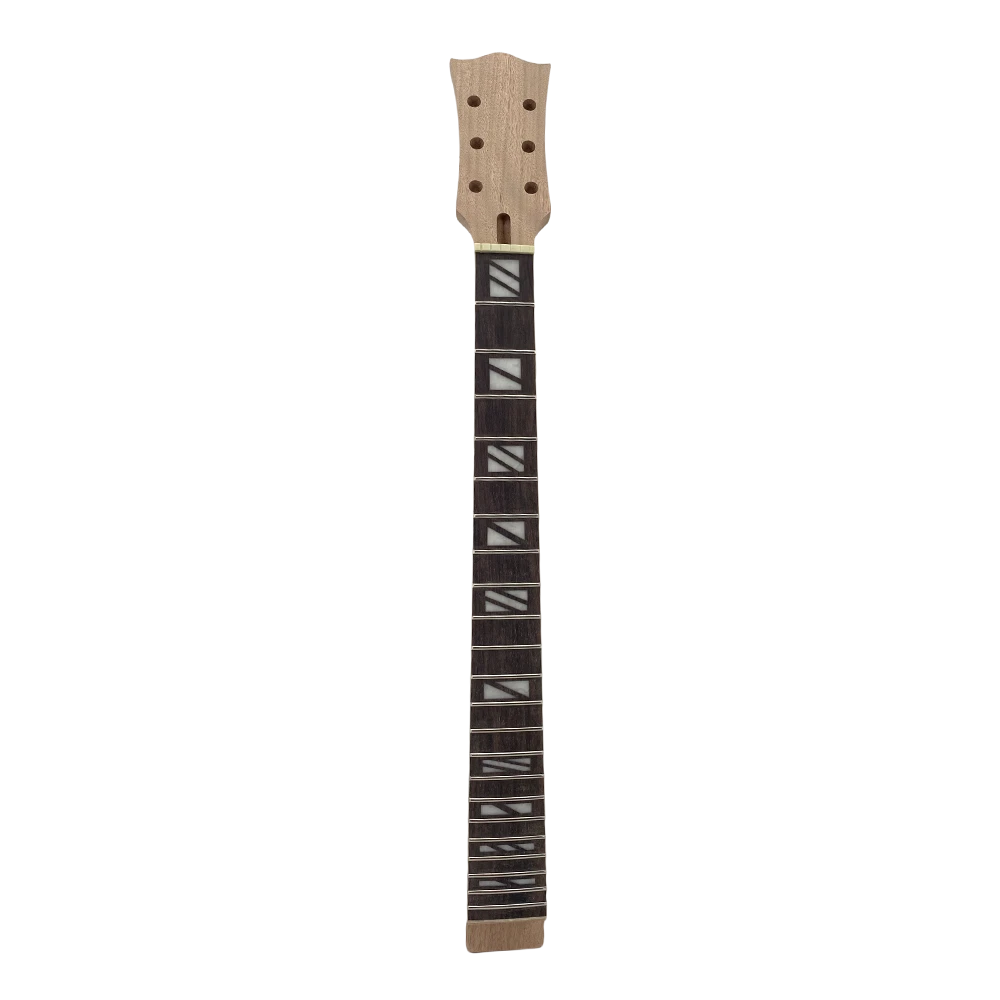 Yinfente Electric Guitar Kit Guitar Mahogany Body Guitar Neck 22 Fret Nice Inlays Set in Heel for Guitar Part  