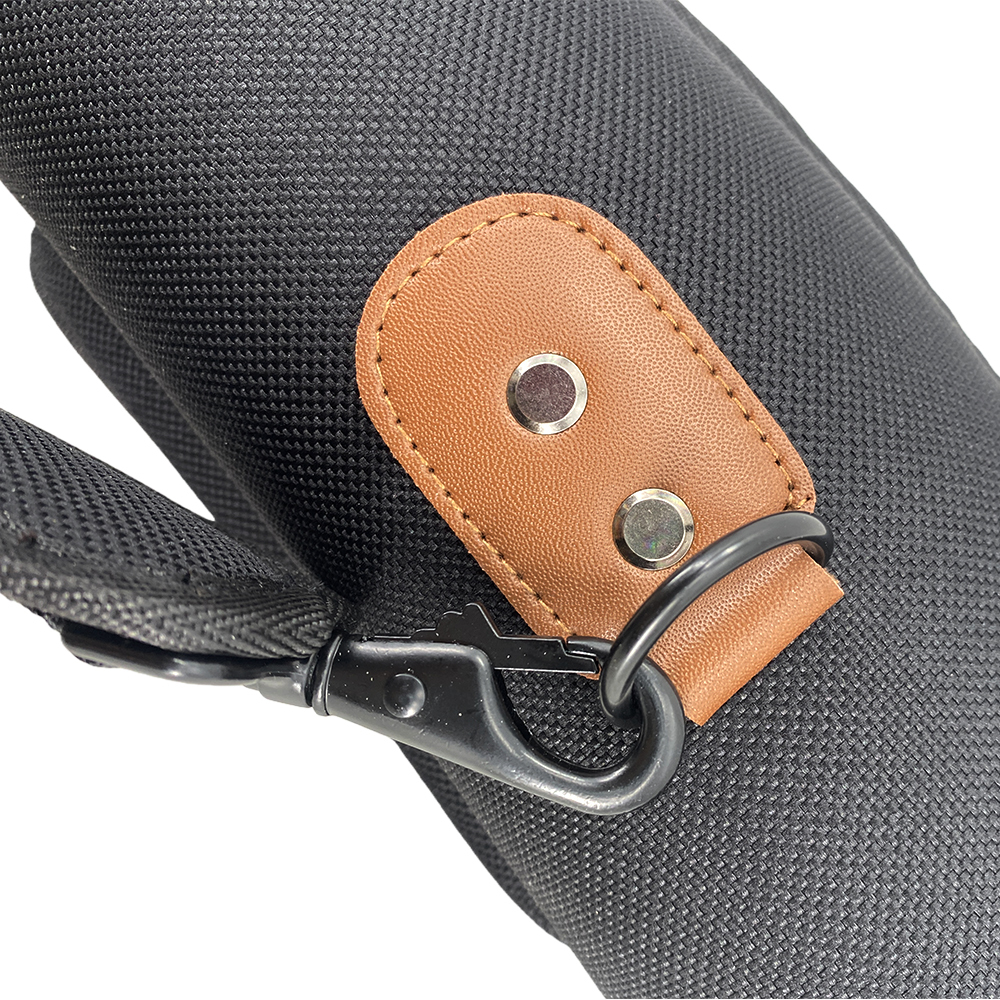 Yinfente Soprano Sax Case Clarinet Bag Black with Strap Leather Handle Parts Storage Lightweight Water-Resistant for Saxophone Clarinet  