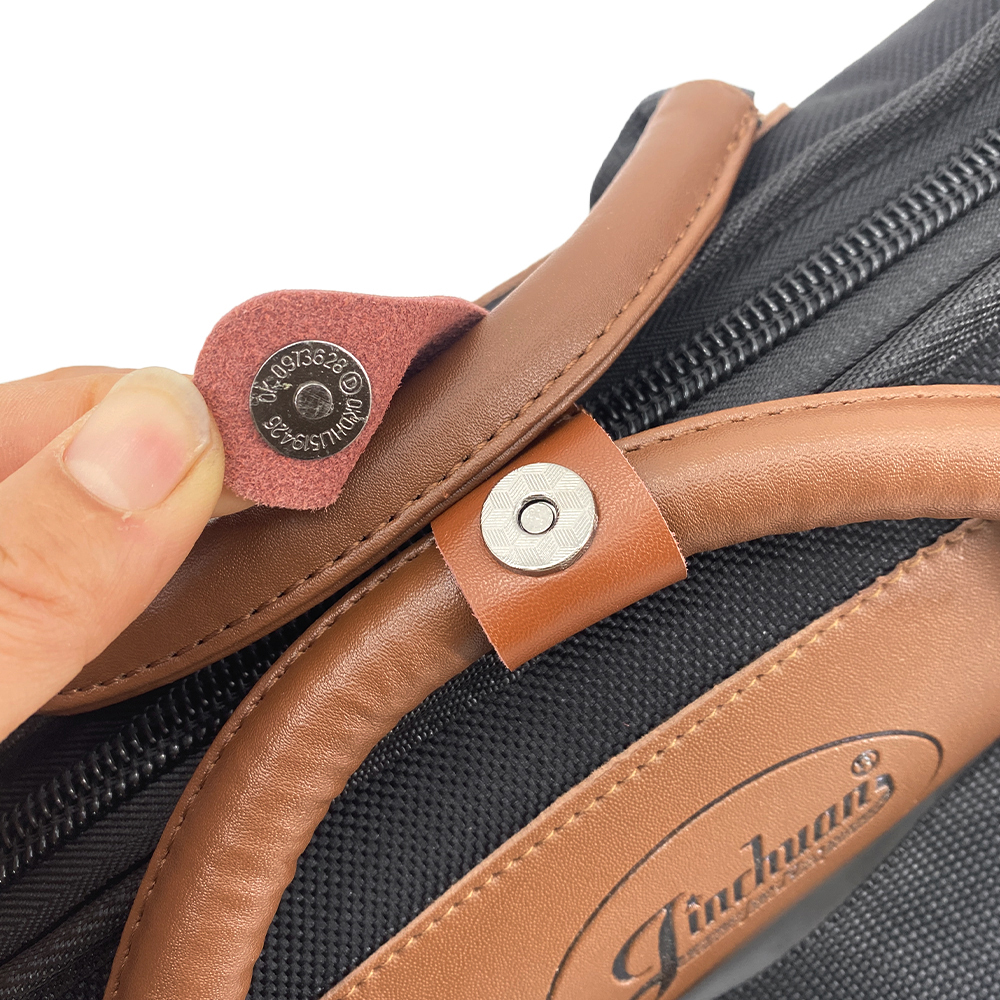 Yinfente Soprano Sax Case Clarinet Bag Black with Strap Leather Handle Parts Storage Lightweight Water-Resistant for Saxophone Clarinet  