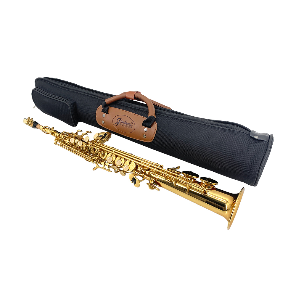 Yinfente Soprano Sax Case Clarinet Bag Black with Strap Leather Handle Parts Storage Lightweight Water-Resistant for Saxophone Clarinet  