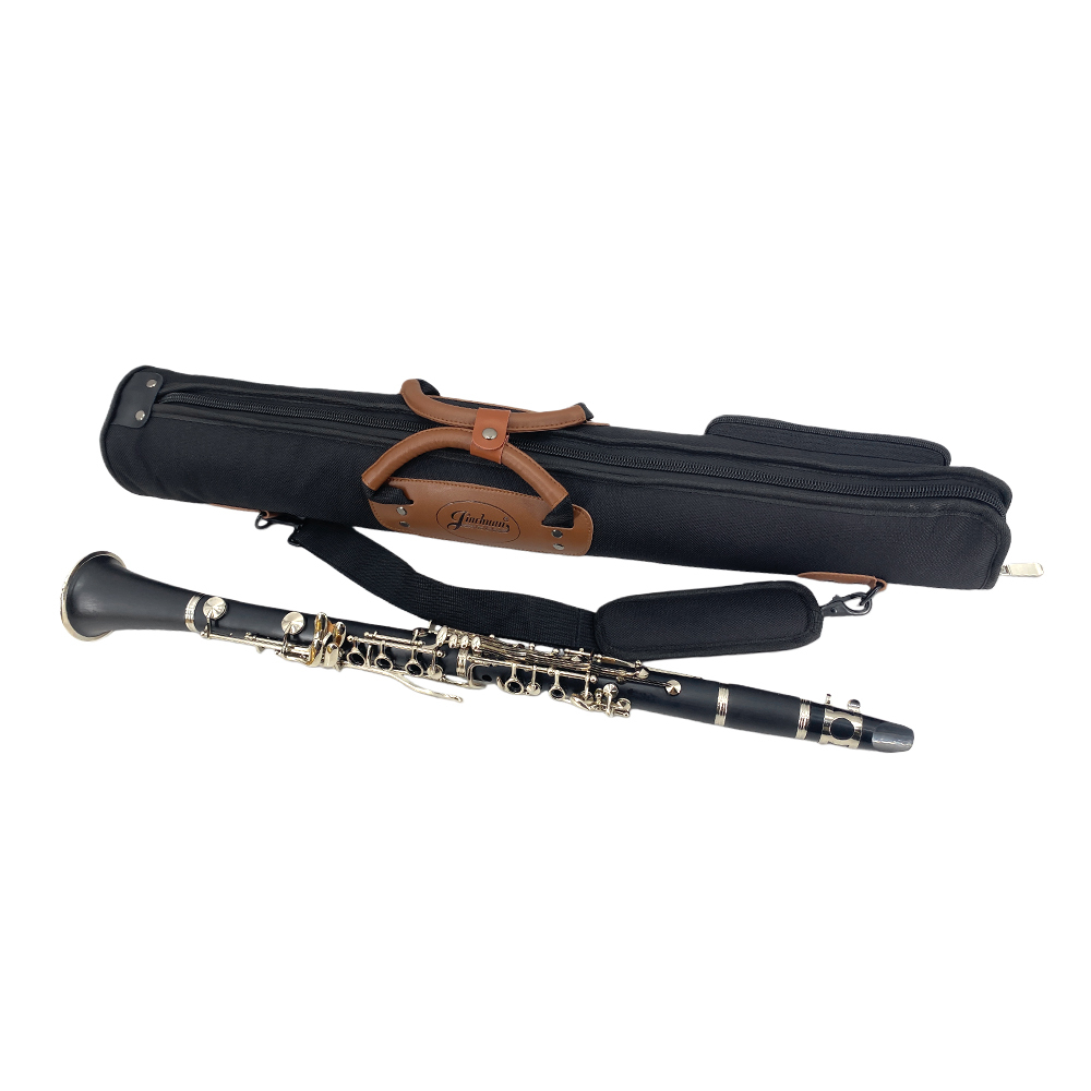 Yinfente Soprano Sax Case Clarinet Bag Black with Strap Leather Handle Parts Storage Lightweight Water-Resistant for Saxophone Clarinet  
