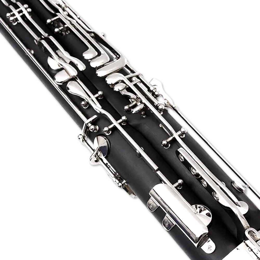 yinfente Ebonite Wood Bassoon C Key 26 Keys Woodwind Instrument with Case Accessories  