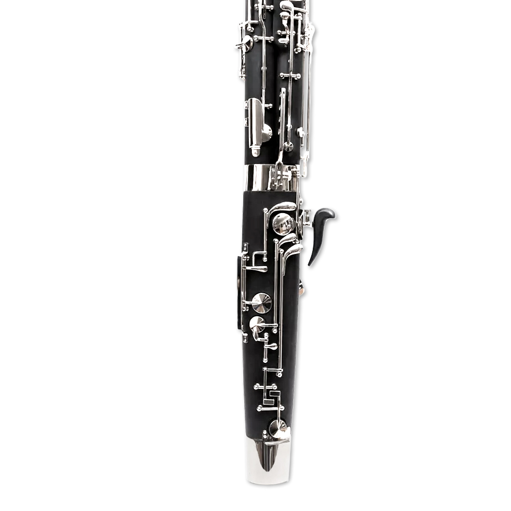 yinfente Ebonite Wood Bassoon C Key 26 Keys Woodwind Instrument with Case Accessories  