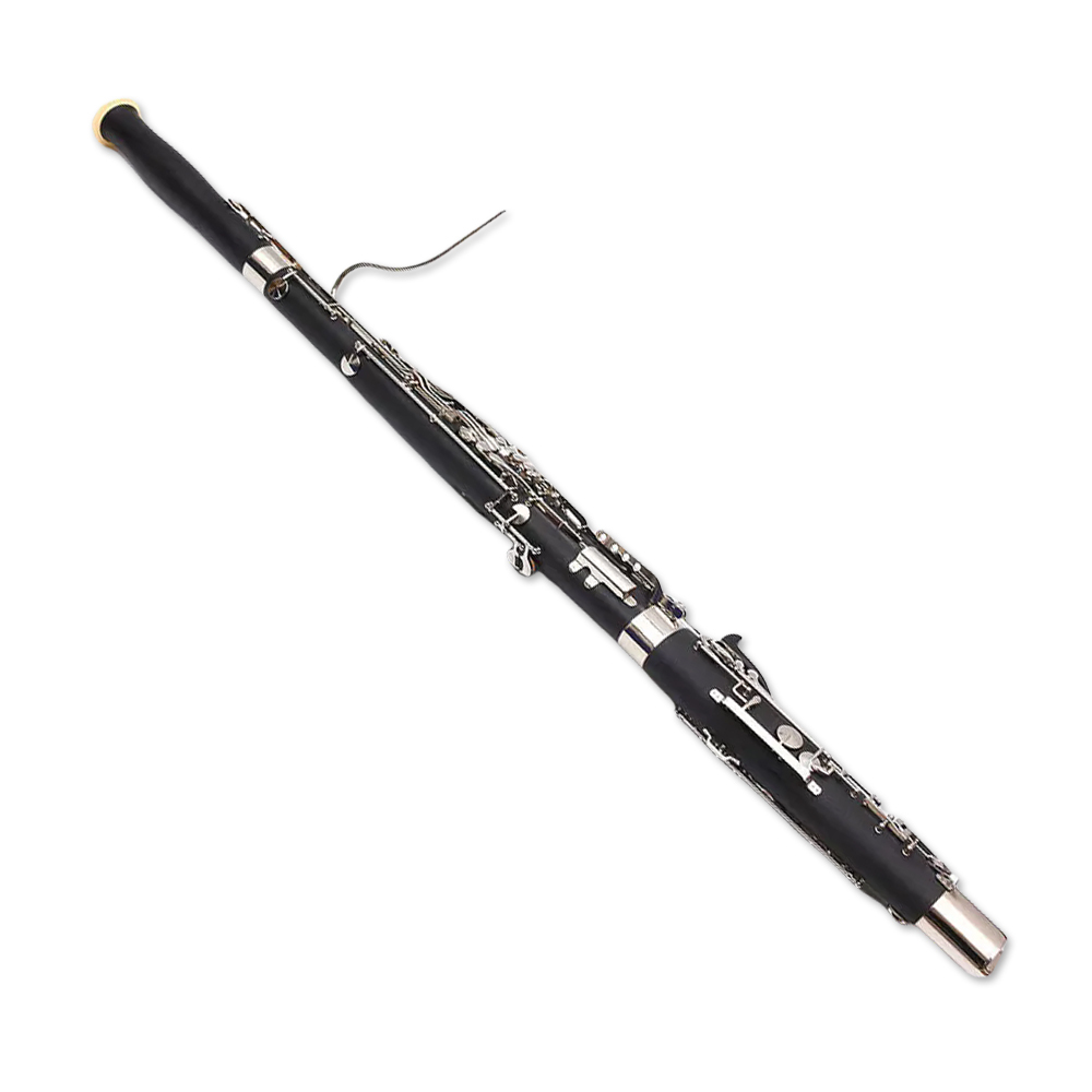 yinfente Ebonite Wood Bassoon C Key 26 Keys Woodwind Instrument with Case Accessories  