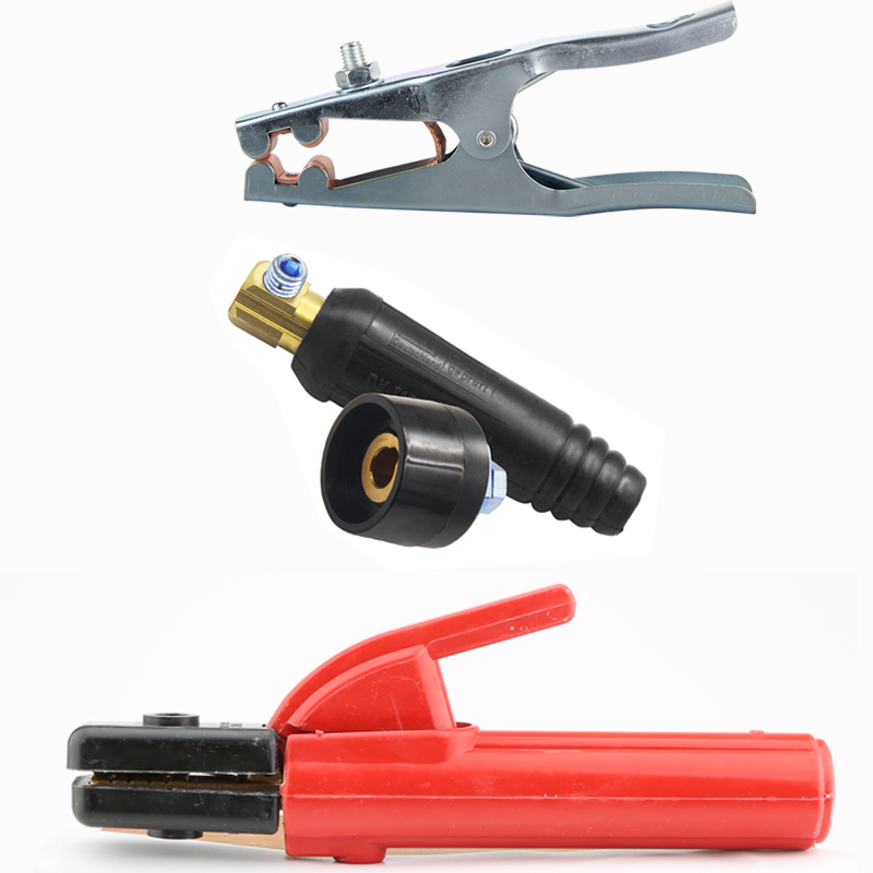 Electrode Holder + Earth Clamp + Cable Connector
