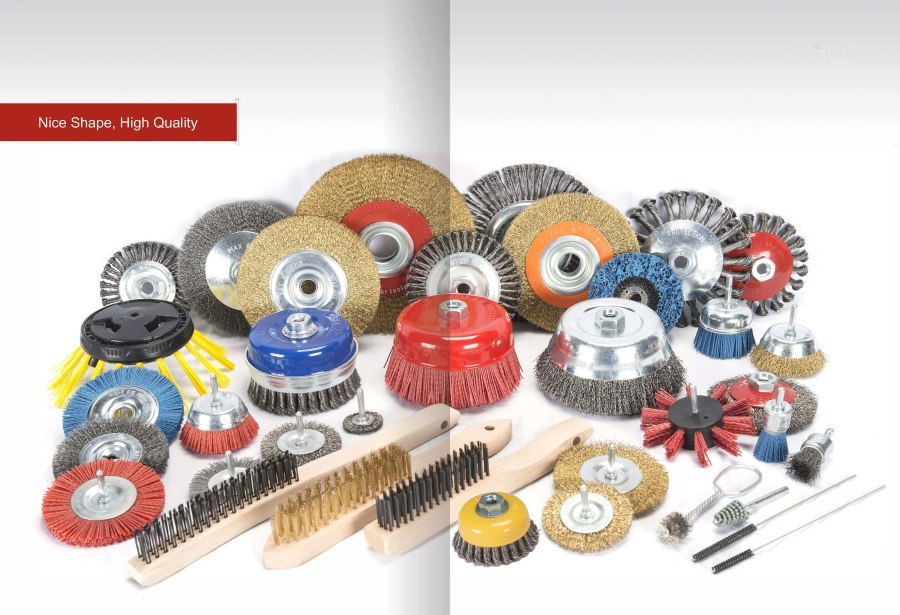 Power Wire Brushes Power Abrasive Nylon Brushes Handle Brushes Friction Brushes