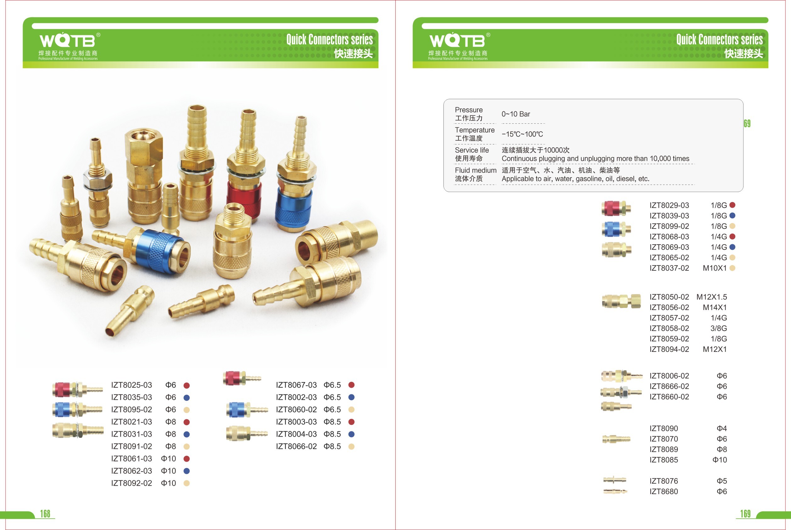 Water Gas Quick Connectors Quick Connectors