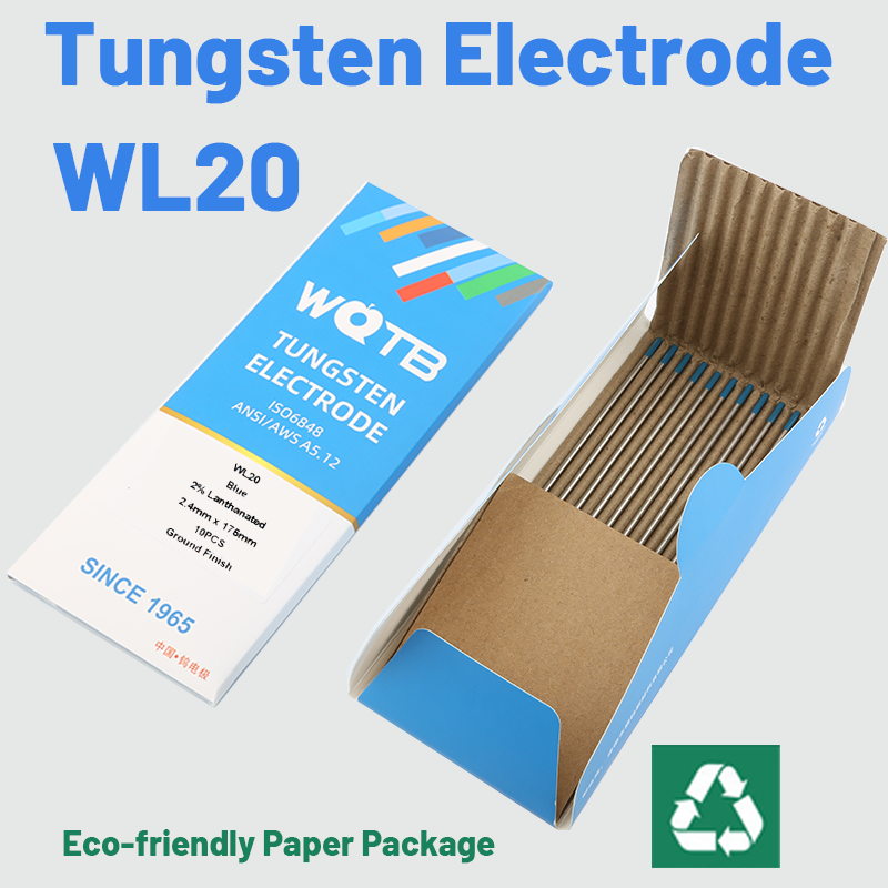 2% Lanthanated Professional Tungsten Rods WL20 Tungsten Electrode 1.6 2.0 2.4 3.0 3.2 4.0mm Blue Tig Electrodes for Tig Welding Lanthanated tungsten Rods Lanthanated tungsten Rods