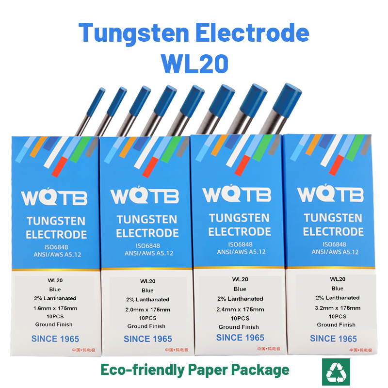 2% Lanthanated Professional Tungsten Rods WL20 Tungsten Electrode 1.6 2.0 2.4 3.0 3.2 4.0mm Blue Tig Electrodes for Tig Welding Lanthanated tungsten Rods Lanthanated tungsten Rods
