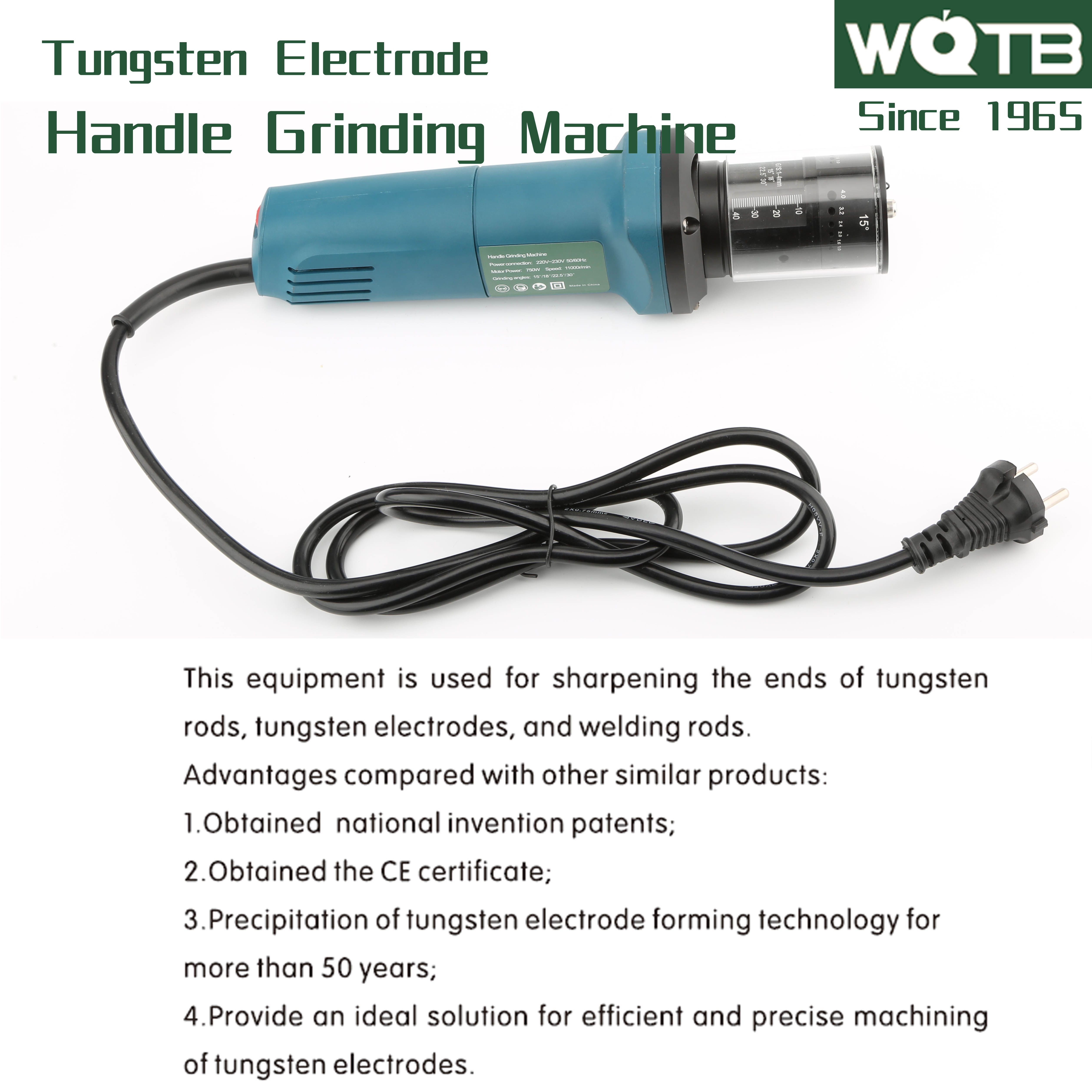 Handheld Tungsten Electrode Sharpener Dustproof  Grinding Machine Portable Tungsten Grinder for Electrode size 1.0-4.0  220V/110V tungsten sharpener tungsten sharpener tungsten sharpener