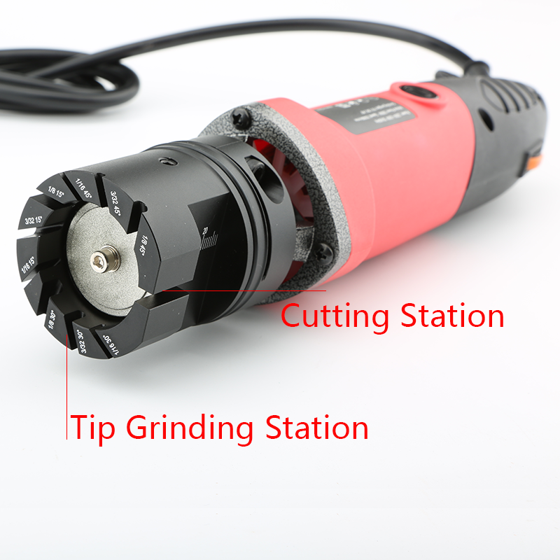 Handheld Tungsten Electrode Grinder 220V Dustproof  Portable Tungsten Sharpener for Electrode 1/8 1/16 3/32 inch 15 30 45 degree Handheld Tungsten Electrode Grinder Handheld Tungsten Electrode Grinder