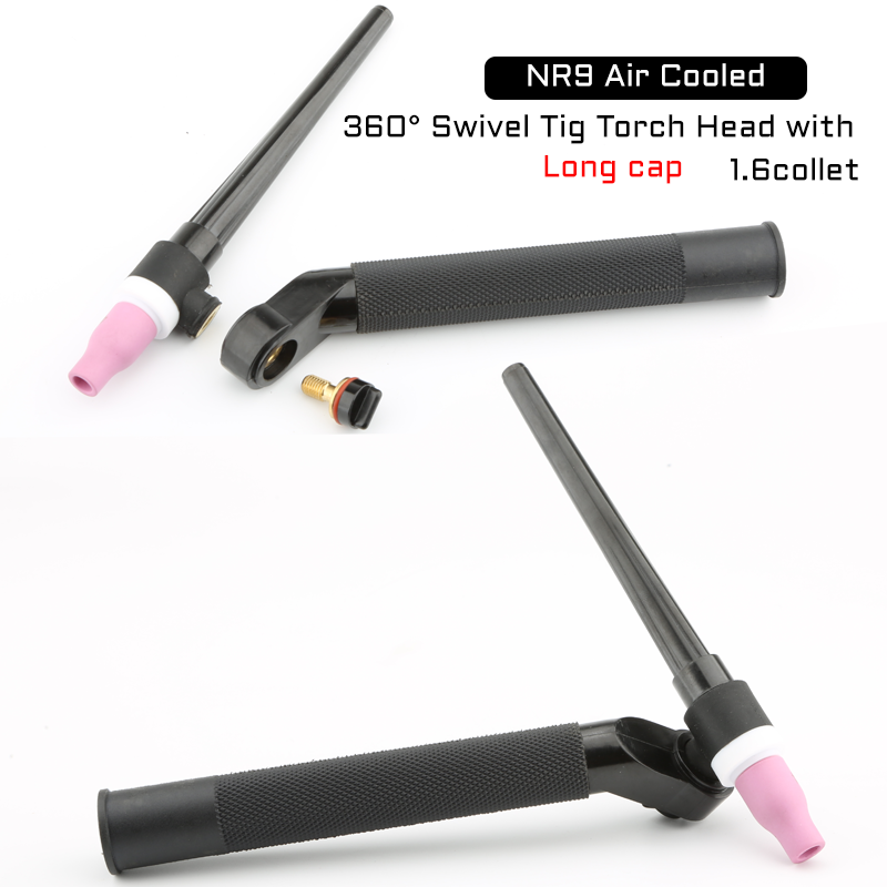 360° Swivel Tig Torch Head NR9 AIR Cooled Argon welding Gun (Share same Accessories with WP 9) 360° Swivel Tig Torch Head NR9 AIR Cooled 360° Swivel Tig Torch Head NR9 AIR Cooled