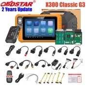 2026 OBDSTAR X300 Classic G3 Key Programmer with Built-in CAN FD DoIP Support Car/ HD/ E-Car/ Motorcycles/ Jet Ski Get Free Key Sim and Motor Adapters