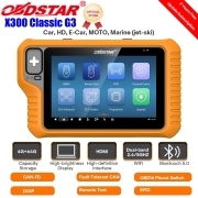 2026 OBDSTAR X300 Classic G3 Key Programmer with Built-in CAN FD DoIP Support Car/ HD/ E-Car/ Motorcycles/ Jet Ski Get Free Key Sim and Motor Adapters