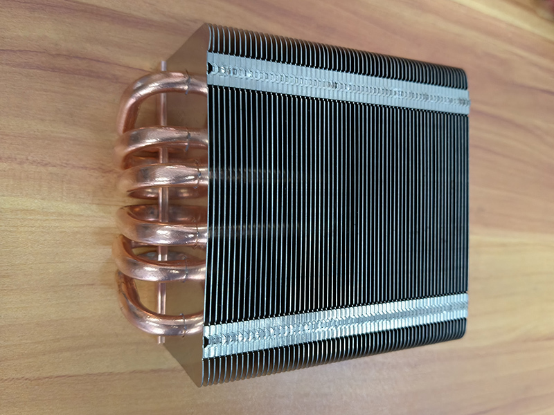 Manufacturer of Aluminum Stack Fins Heatpipe Heatsink with Copper Heatpipes