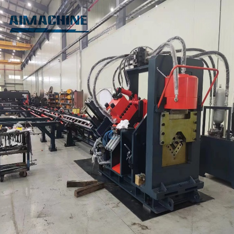 cnc angle steel cutting punching marking machine