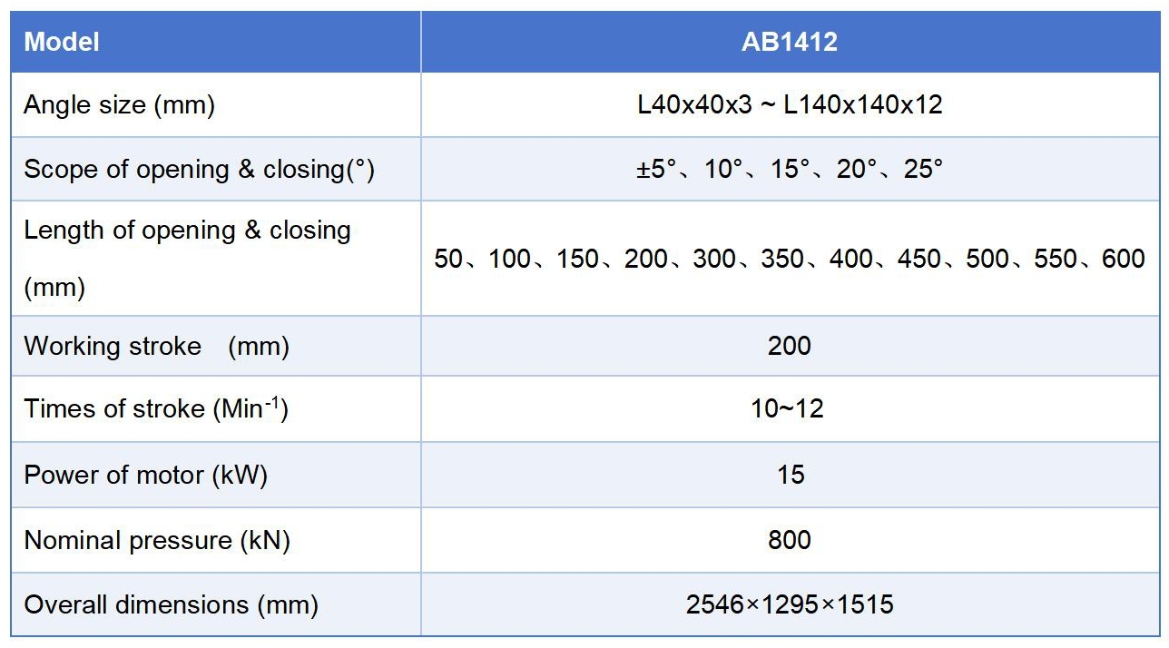 Angle Processing Machine Hydraulic Angle Opening & Closing Machine