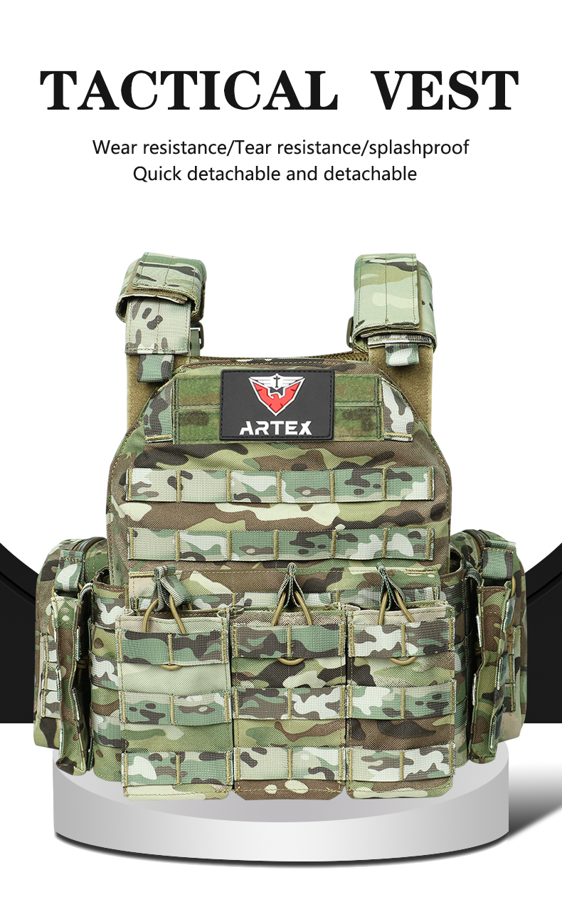 Artex Tactical Vest Adjustable Breathable Weighted Outdoor Vest for Training 