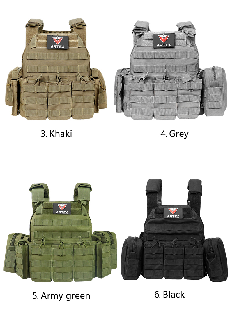 Artex Tactical Vest Adjustable Breathable Weighted Outdoor Vest for Training 