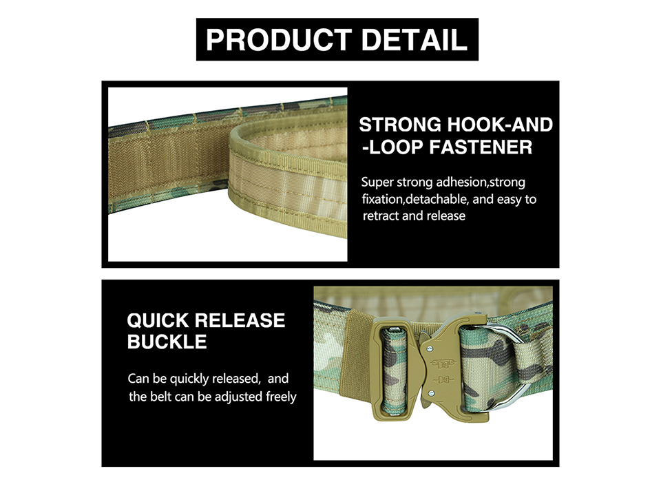 Artex Molle Battle Belt with Accessories Tactical Combat Belt Quick Release Rigger Airsoft Belt Heavy Duty Belts 7 pcs  