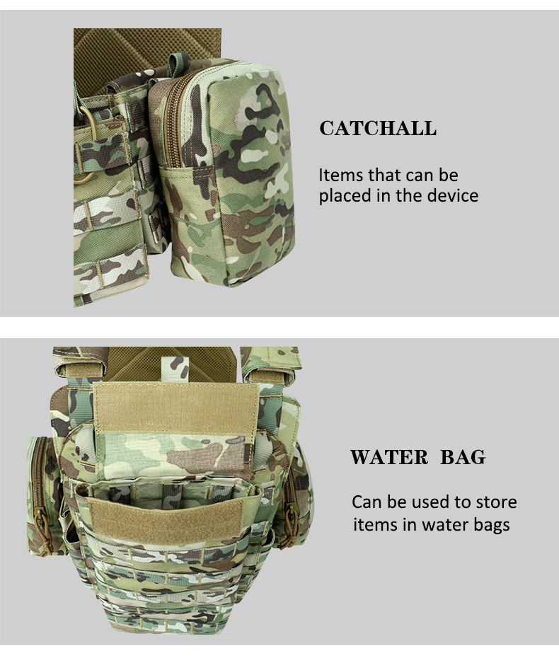 Artex Tactical Training Vest with PALS System Multi Pocket Adjustable Straps Quick-Release Buckle for Hunting  