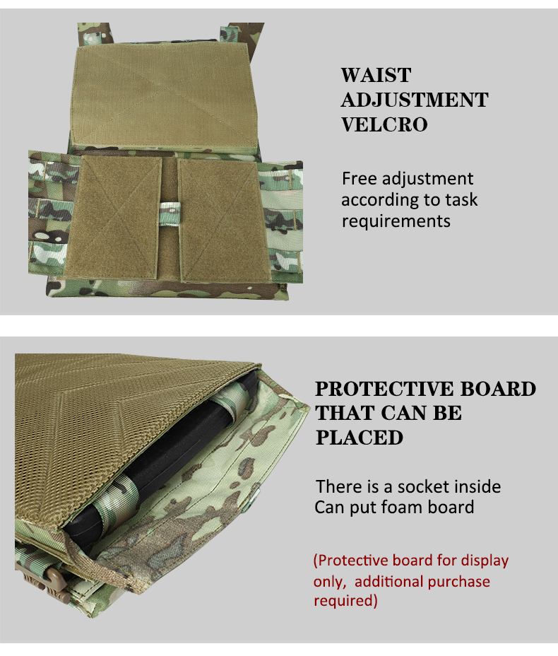 Artex Tactical Training Vest with PALS System Multi Pocket Adjustable Straps Quick-Release Buckle for Hunting  