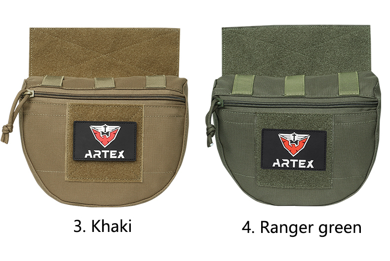 wholesale Tactical Molle Chest Rig Drop Dump Pouch Bag For CRM CRX Vest Armor Carrier Storage Hunting Accessories Chest Pouch Lower Belly 