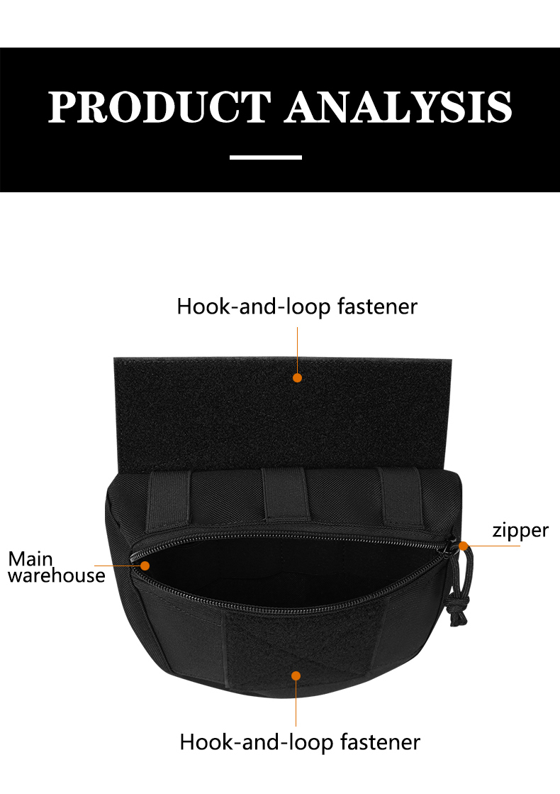 wholesale Tactical Molle Chest Rig Drop Dump Pouch Bag For CRM CRX Vest Armor Carrier Storage Hunting Accessories Chest Pouch Lower Belly 
