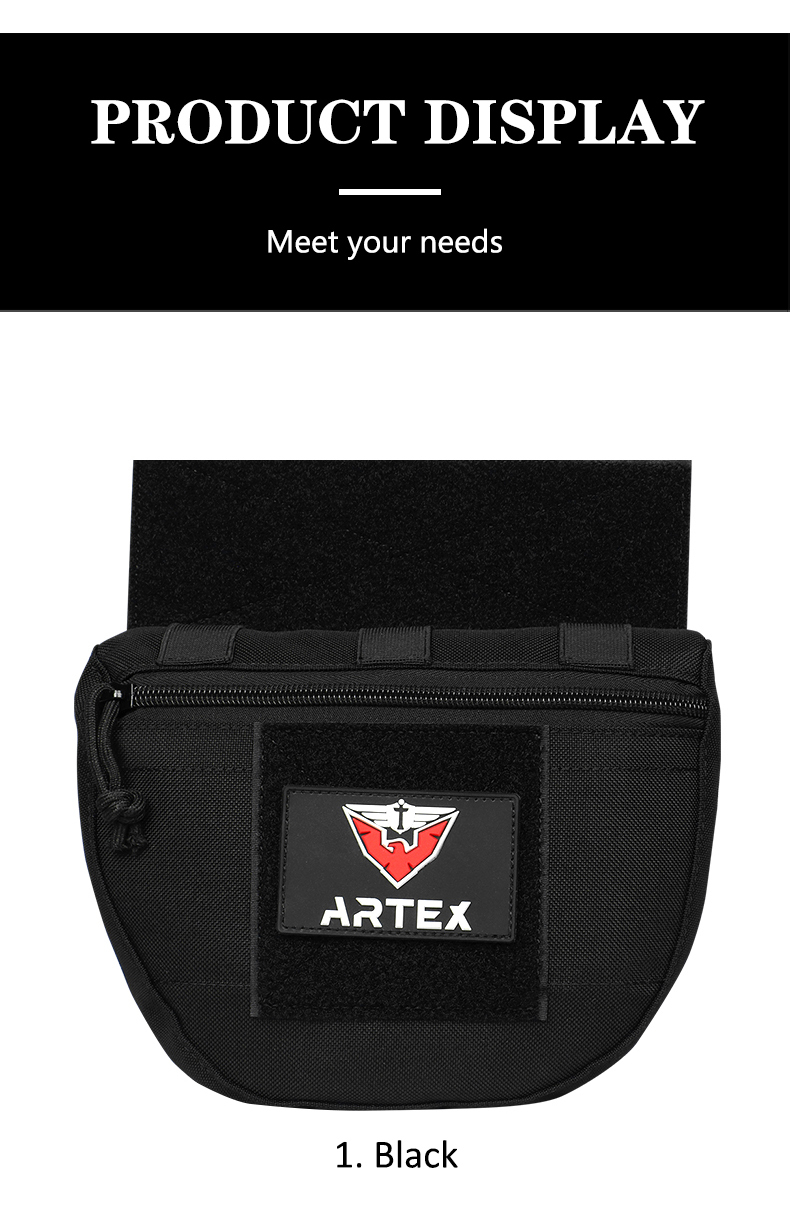 wholesale Tactical Molle Chest Rig Drop Dump Pouch Bag For CRM CRX Vest Armor Carrier Storage Hunting Accessories Chest Pouch Lower Belly 