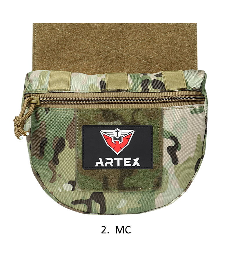 wholesale Tactical Molle Chest Rig Drop Dump Pouch Bag For CRM CRX Vest Armor Carrier Storage Hunting Accessories Chest Pouch Lower Belly 