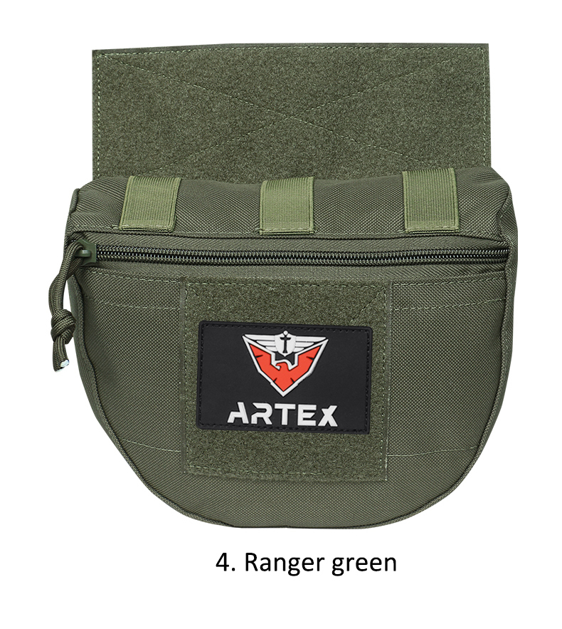 wholesale Tactical Molle Chest Rig Drop Dump Pouch Bag For CRM CRX Vest Armor Carrier Storage Hunting Accessories Chest Pouch Lower Belly 