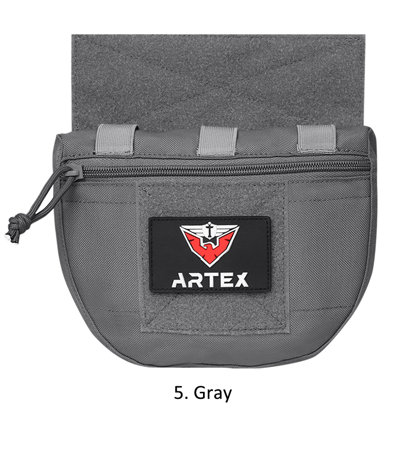 wholesale Tactical Molle Chest Rig Drop Dump Pouch Bag For CRM CRX Vest Armor Carrier Storage Hunting Accessories Chest Pouch Lower Belly 