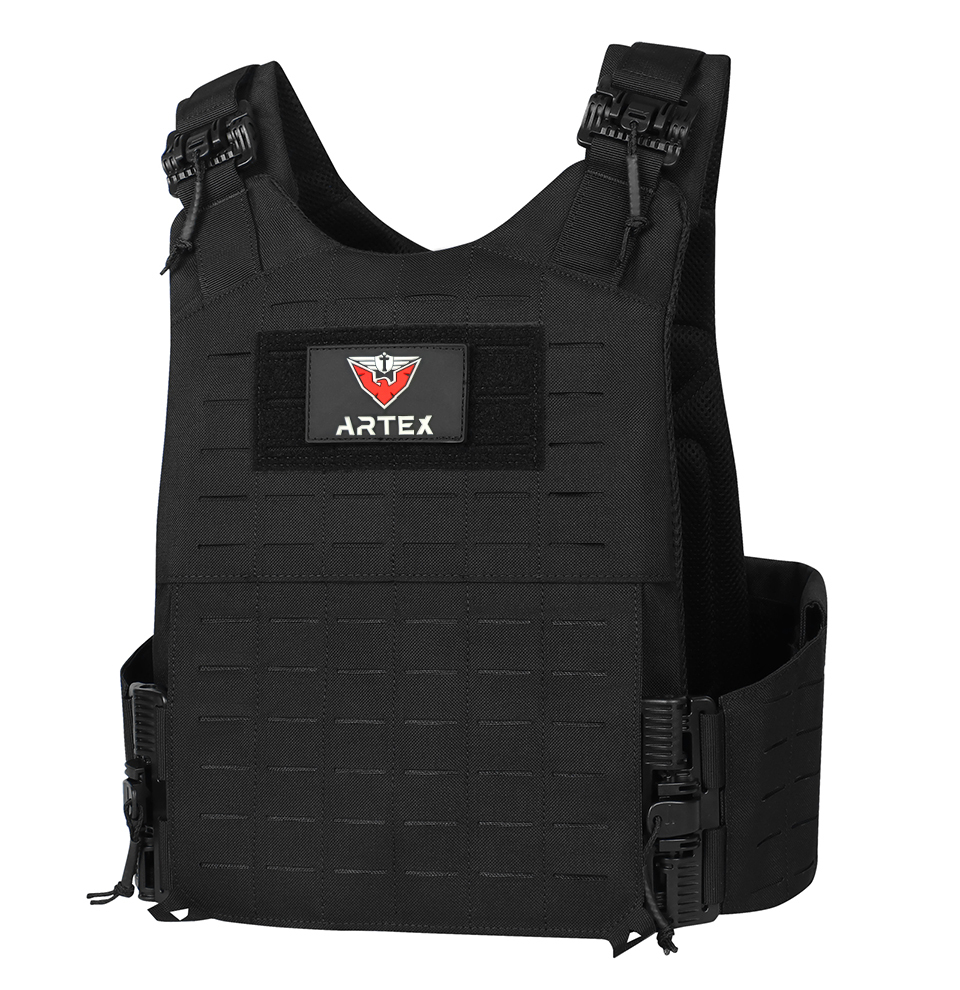 Custom wholesale Tactical Quick Release Vest for Men Fully Adjustable Plate Carriers Vest with Breathable 3D Mesh Liner 