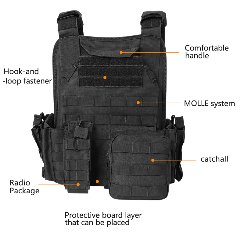 Custom wholesale Artex Magnetic Tactical Vest for Men Plate Carrier Vest Quick Release One Button Disassembly Lightweight Vest 