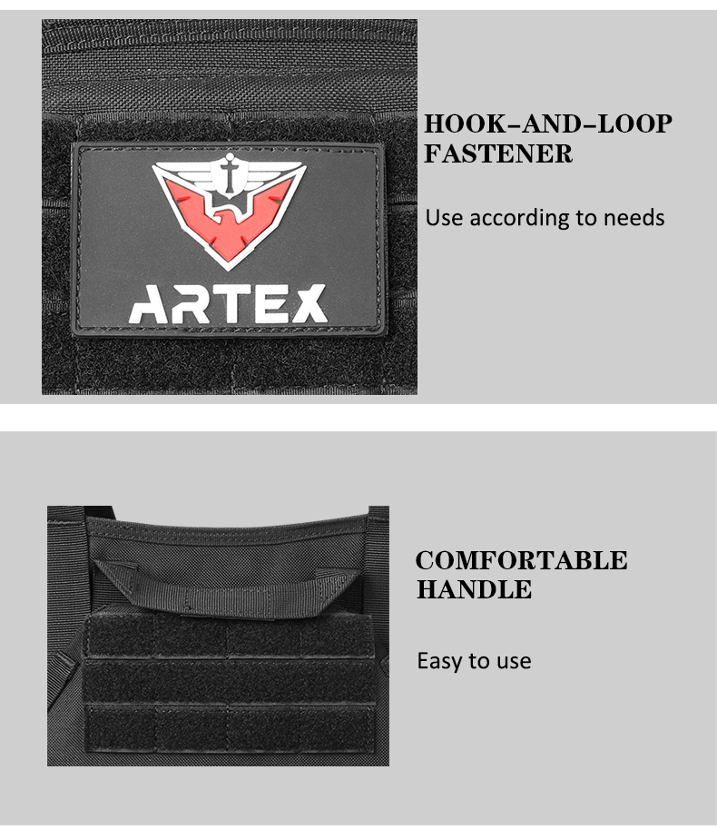 Custom wholesale Artex Magnetic Tactical Vest for Men Plate Carrier Vest Quick Release One Button Disassembly Lightweight Vest 