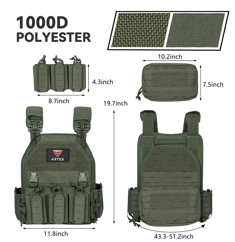 Quick Release military Tactical Vest Adjustable Breathable Weighted Outdoor Vest for Training OEM/ODM Support | Wholesale Pricing 