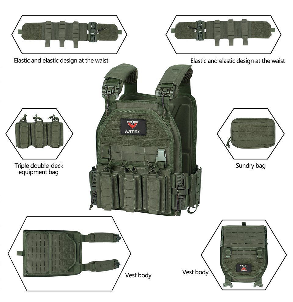 Quick Release military Tactical Vest Adjustable Breathable Weighted Outdoor Vest for Training OEM/ODM Support | Wholesale Pricing 