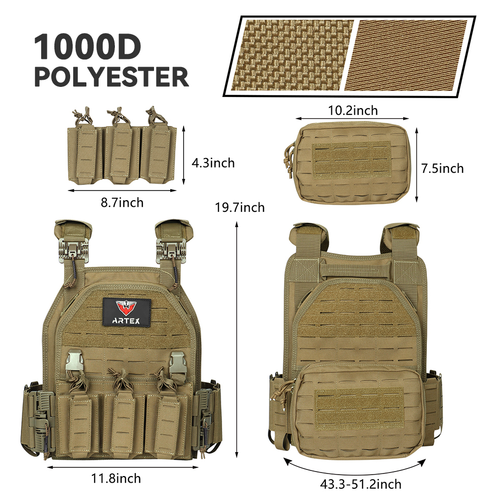 Quick Release military Tactical Vest Adjustable Breathable Weighted Outdoor Vest for Training OEM/ODM Support | Wholesale Pricing 