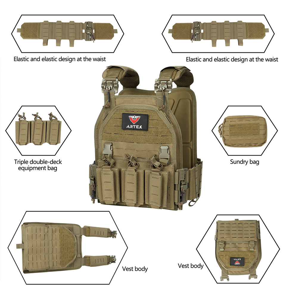 Quick Release military Tactical Vest Adjustable Breathable Weighted Outdoor Vest for Training OEM/ODM Support | Wholesale Pricing 