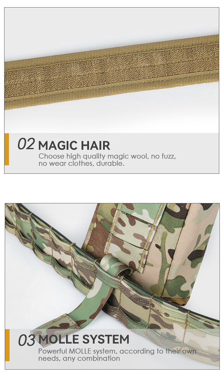 Artex Molle Tactical Battle Belt with Accessories Tactical Combat Belt Quick Release Rigger Airsoft Belt Heavy Duty Belts 7 pcs