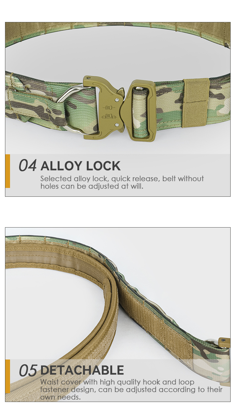 Artex Molle Tactical Battle Belt with Accessories Tactical Combat Belt Quick Release Rigger Airsoft Belt Heavy Duty Belts 7 pcs