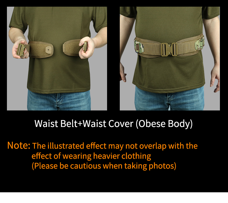 Artex Tactical Belt 3 IN 1 Laser Cut Quick Release Buckle MOLLE Combat Shooting Belt with Inner Belt Back Support Pad 