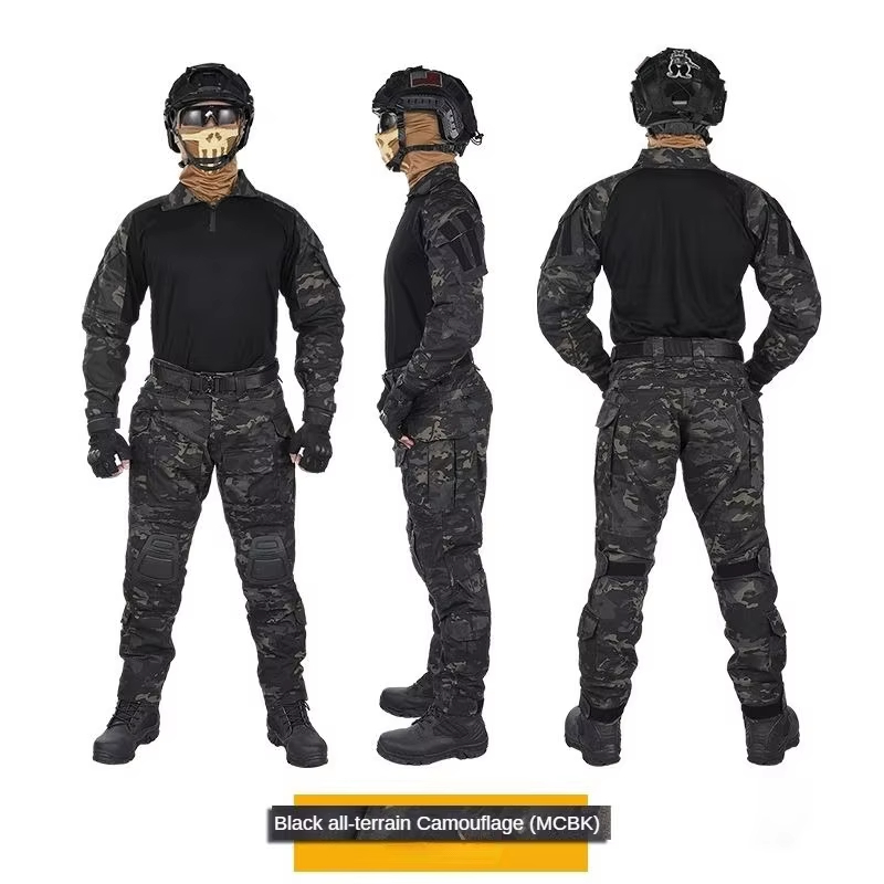 Custom G3 Camouflage Tactical Clothing Shirt Pants Frog Suit Battle Uniform Camo Tactical Uniform With Knee Pads 
