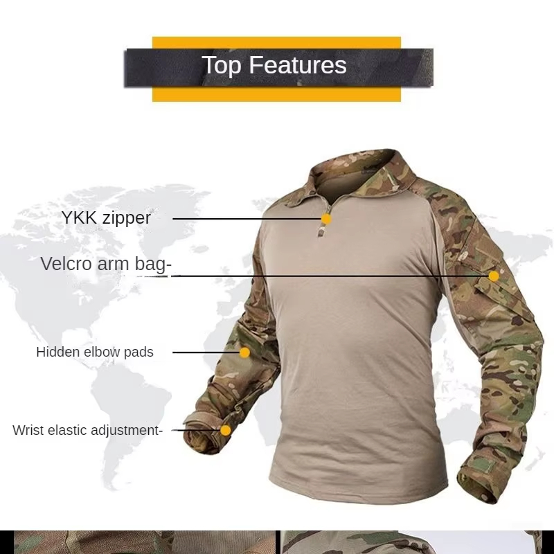 Custom G3 Camouflage Tactical Clothing Shirt Pants Frog Suit Battle Uniform Camo Tactical Uniform With Knee Pads 
