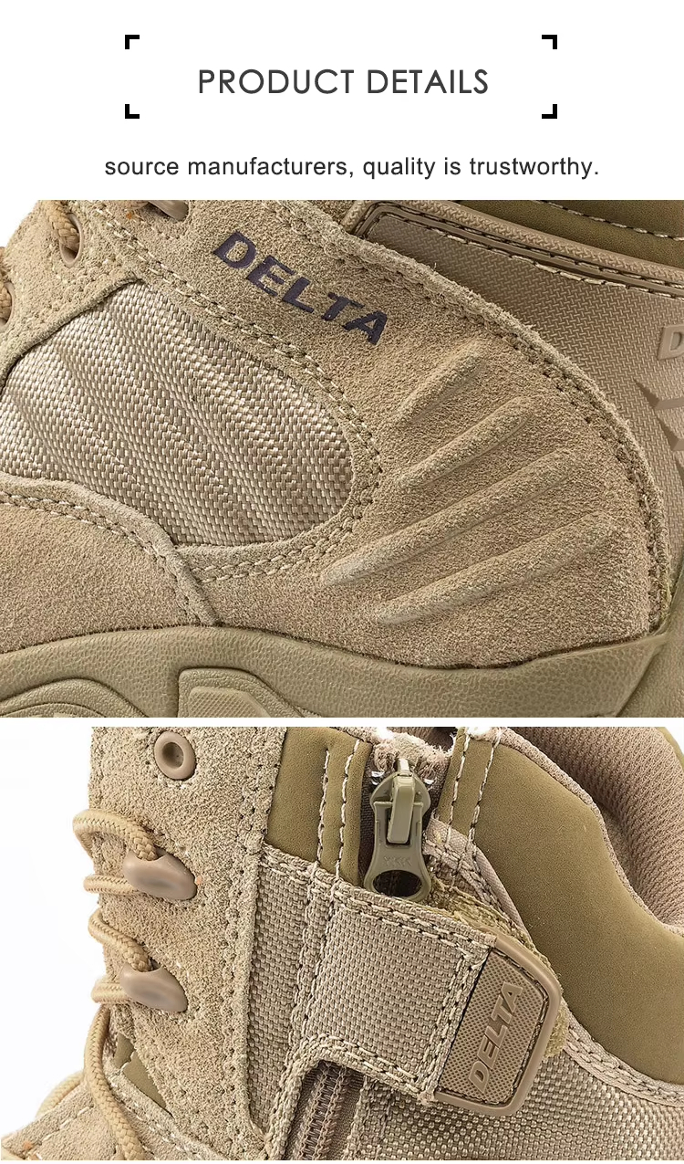 Artex Genuine Leather Deltaa Tactical Boots for Mens Shoes Desert Outdoor Sport Hiking Combat Botas Climbing Tactical Boots 