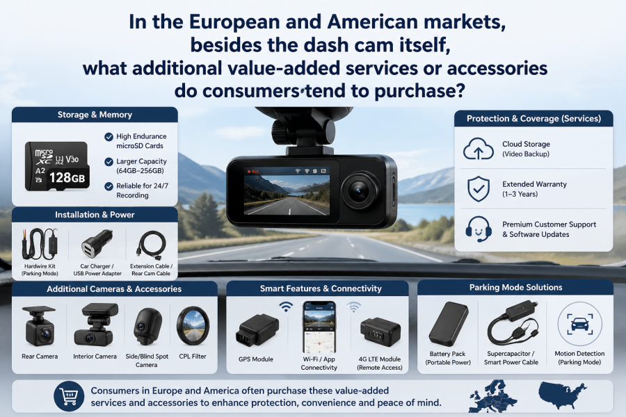 Your Complete Guide to Dash Cam Accessories and Value-Added Services