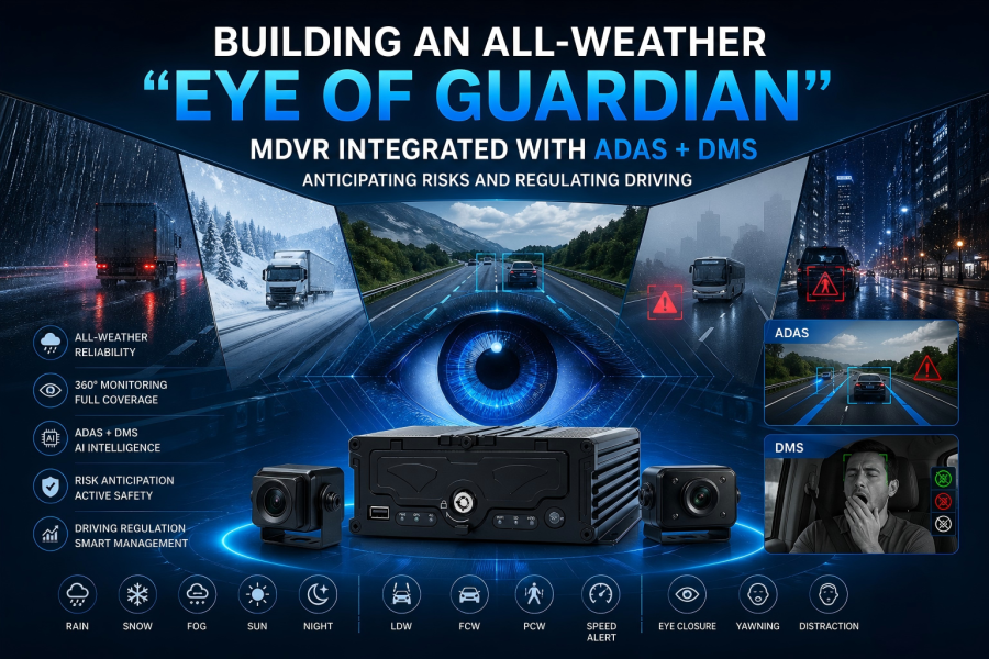 Building an All-Weather “Eye of Guardian”: MDVR Integrated with ADAS + DMS, Anticipating Risks and Regulating Driving