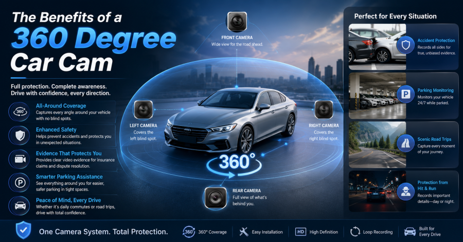 The Benefits of a 360 Degree Car Cam